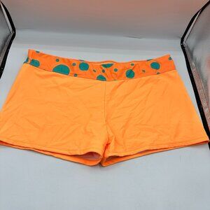 Womens XL Beach Gym Yoga Shorts Orange No Tags Clean